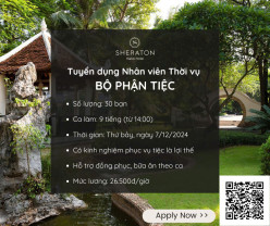 KHÁCH SẠN SHERATON HANOI TUYỂN CASUAL