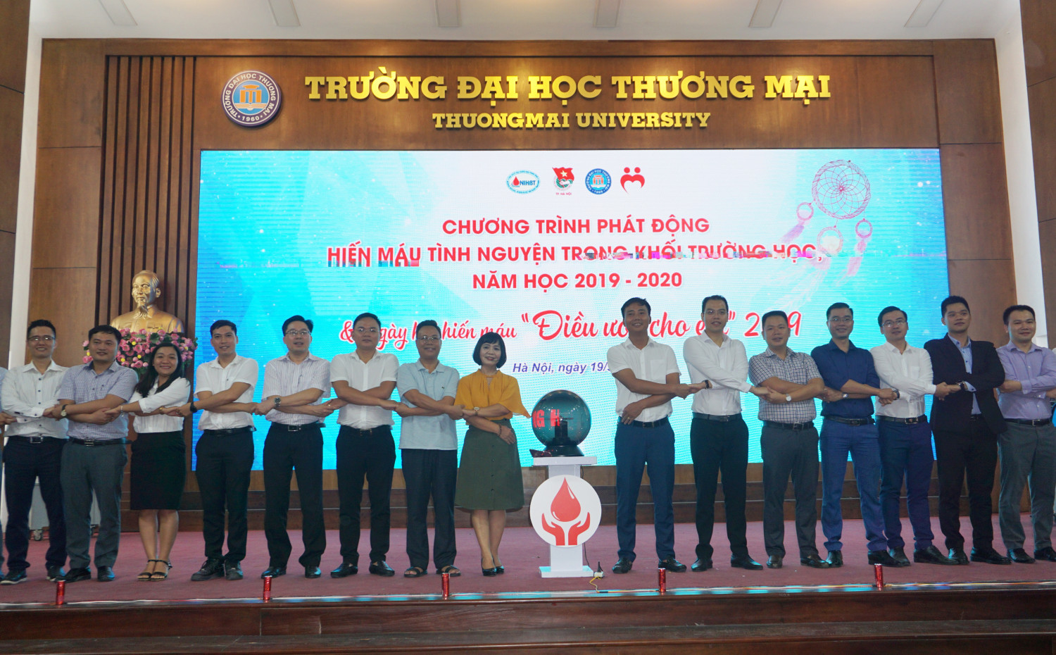 CHƯƠNG TRÌNH PHÁT ĐỘNG HIẾN MÁU TÌNH NGUYỆN TRONG KHỐI TRƯỜNG HỌC, NĂM HỌC 2019-2020